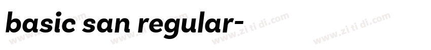 basic san regular字体转换